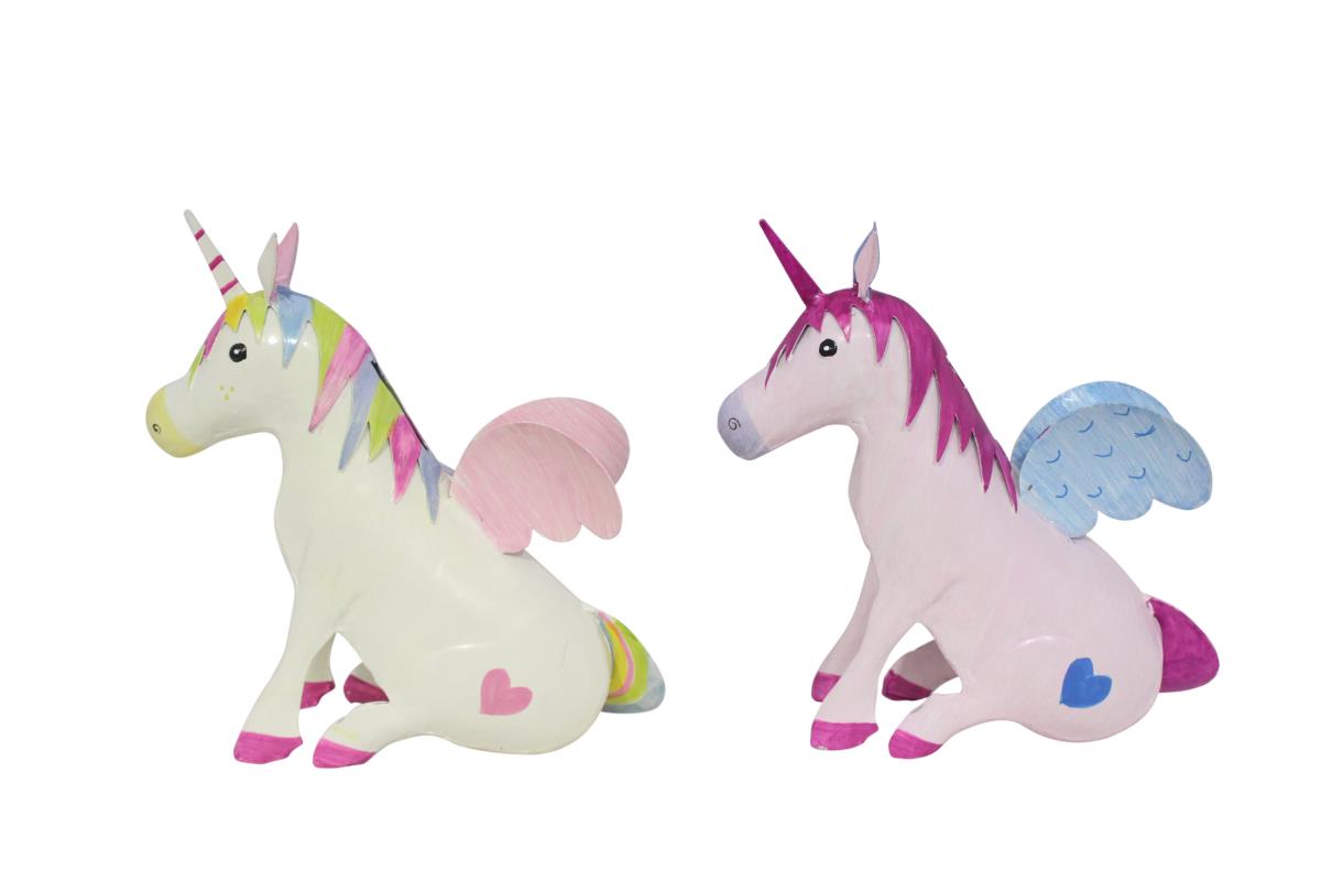 Einhorn Spardose 2er M 19x9x19 cm