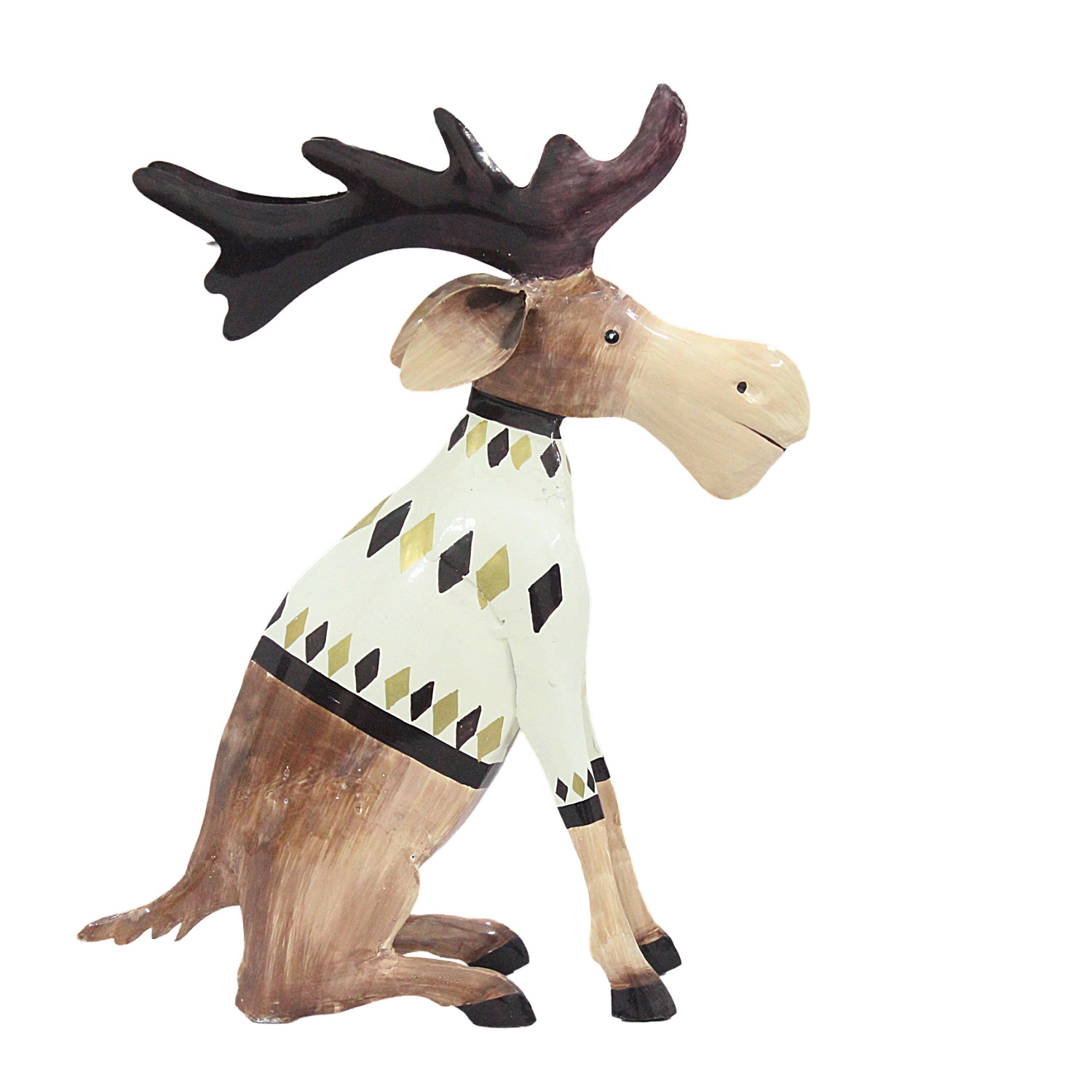 Elch sitzend Größe S
