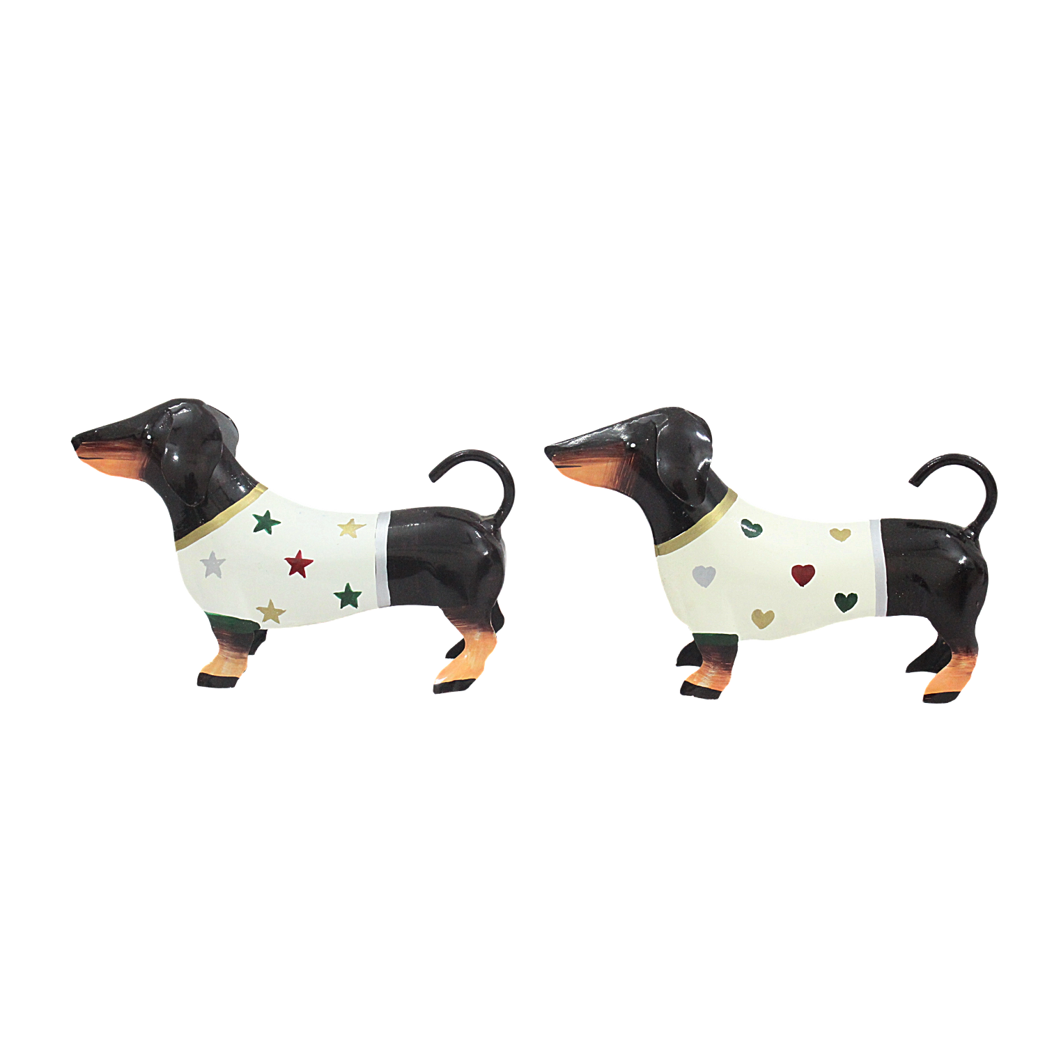 Dackel Fritz Größe 2er Set XS 14x4x9 cm